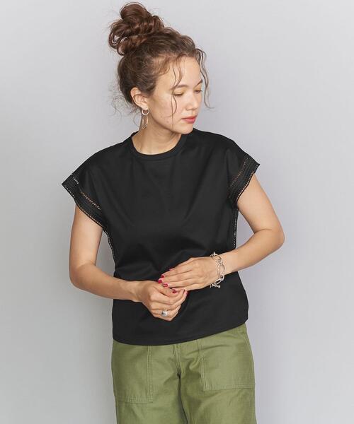 BEAUTY&YOUTH UNITED ARROWS(ビューティーアンドユースユナイテッドアローズ)の「BY カットワークフレアスリーブカットソー ◆(Tシャツ/カットソー・レディース・ホワイト/モカ/ブラック/オリーブ・FREE)」の19枚目の写真