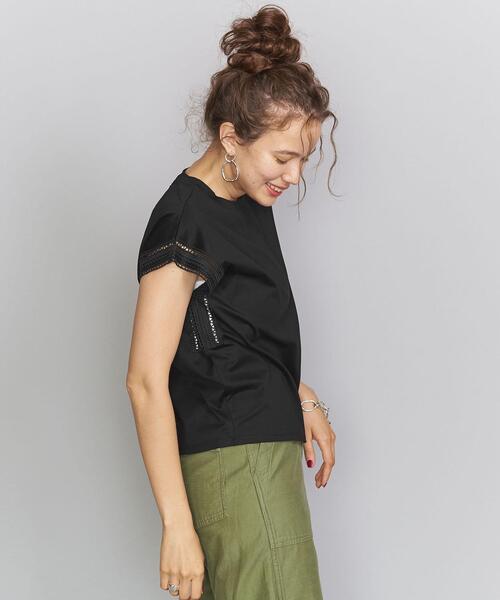 BEAUTY&YOUTH UNITED ARROWS(ビューティーアンドユースユナイテッドアローズ)の「BY カットワークフレアスリーブカットソー ◆(Tシャツ/カットソー・レディース・ホワイト/モカ/ブラック/オリーブ・FREE)」の18枚目の写真