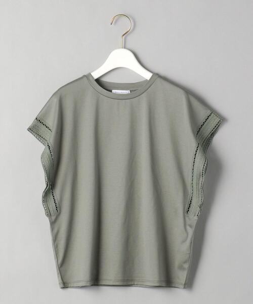 BEAUTY&YOUTH UNITED ARROWS(ビューティーアンドユースユナイテッドアローズ)の「BY カットワークフレアスリーブカットソー ◆(Tシャツ/カットソー・レディース・ホワイト/モカ/ブラック/オリーブ・FREE)」の16枚目の写真