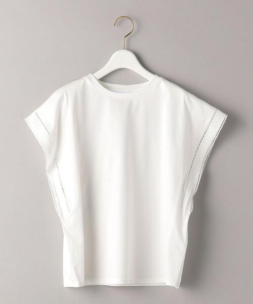 BEAUTY&YOUTH UNITED ARROWS(ビューティーアンドユースユナイテッドアローズ)の「BY カットワークフレアスリーブカットソー ◆(Tシャツ/カットソー・レディース・ホワイト/モカ/ブラック/オリーブ・FREE)」の12枚目の写真