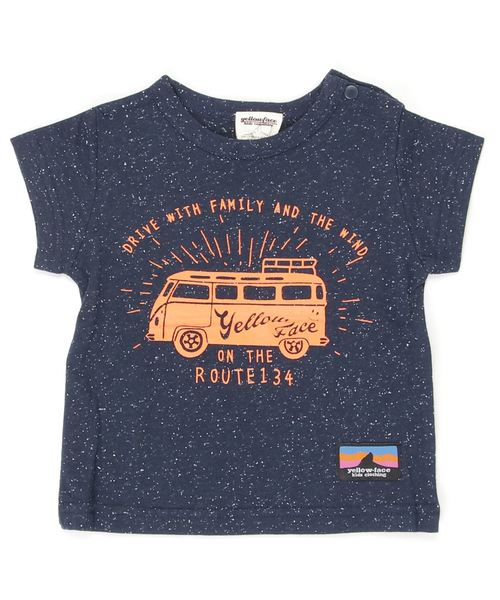 YELLOWFACE(イエローフェイス)の「プリントTシャツ(Tシャツ/カットソー・キッズ・ブルー系その他・80/120/140/100/130/110/90)」の1枚目の写真