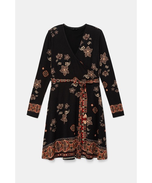 Desigual（デシグアル）の「ワンピース長袖 SINGAPUR（ワンピース・レディース・ブラック・SS/S/2L/L/M）」の9枚目の写真