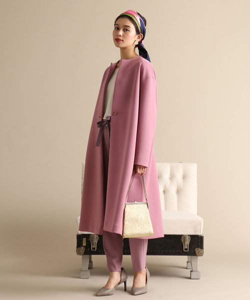 Tiara(ティアラ)の「横リブドルマンニット(ニット/セーター・レディース・アイボリー/チャコールグレー/ライトグリーン/ライトピンク・FREE)」の6枚目の写真