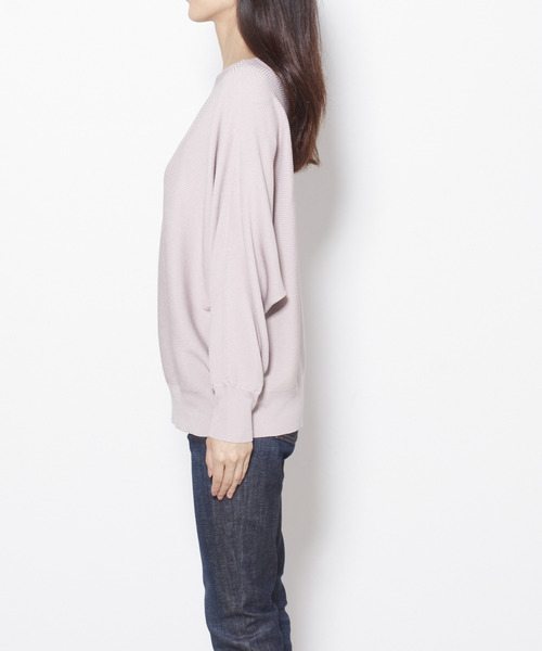 Tiara(ティアラ)の「横リブドルマンニット(ニット/セーター・レディース・アイボリー/チャコールグレー/ライトグリーン/ライトピンク・FREE)」の19枚目の写真