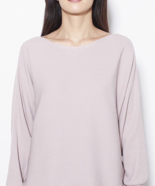 Tiara(ティアラ)の「横リブドルマンニット(ニット/セーター・レディース・アイボリー/チャコールグレー/ライトグリーン/ライトピンク・FREE)」の21枚目の写真