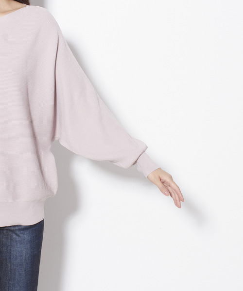 Tiara(ティアラ)の「横リブドルマンニット(ニット/セーター・レディース・アイボリー/チャコールグレー/ライトグリーン/ライトピンク・FREE)」の22枚目の写真