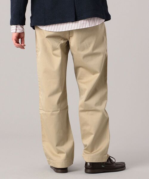 SHIPS(シップス)の「SC: ハイカウント ミリタリー 2タック ワイド チノパンツ(チノパンツ・メンズ・ブラック/ベージュ・SMALL/MEDIUM/LARGE/X-LARGE)」の13枚目の写真