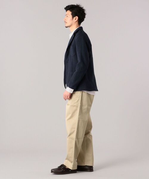 SHIPS(シップス)の「SC: ハイカウント ミリタリー 2タック ワイド チノパンツ(チノパンツ・メンズ・ブラック/ベージュ・SMALL/MEDIUM/LARGE/X-LARGE)」の16枚目の写真