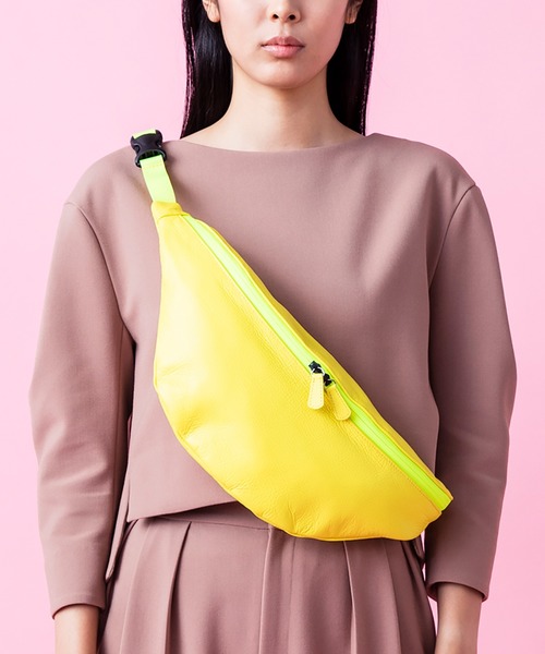 新品 KUBERA クベラウエストバック蛍光イエロー バッグ