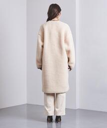 HYKE ボアロングコート ブラック サイズ1 HYKE（ハイク）の「＜HYKE（ハイク）＞ボア ロングコート