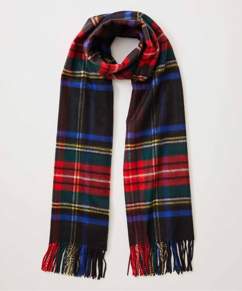 Johnstons of Elgin(ジョンストンズオブエルガン)の「【Johnstons】大判 100%ピュアカシミヤストール 100% Cashmere 190×70cm/カシミア(ストール/ショール・レディース・ブラック×ホワイト/ライトグレー/ライトピンク/ブラック×グリーン/ダークグレー/ネイビー/キャメル/ホワイト×グリーン/ダークグリーン/ダークグリーン系2/レッド系その他2/ブラウン系その他2/ダークブラック/ブラック×グレー/ナチュラル/レッド/ホワイト×レッド/チャコールグレー/ネイビー系1/ライトグリーン/レッド系4/レッド系5/ピンク系その他/レッド系その他3/グリーン系その他2・FREE)」の6枚目の写真