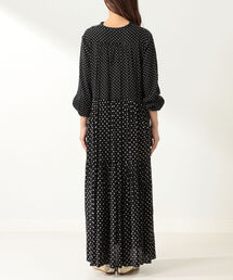 NE QUITTEZ PAS! ヌキテパ　コットンツイルドットワンピース　黒　M NE QUITTEZ PAS!（ヌキテパ）の「ne Quittez pas / コットン