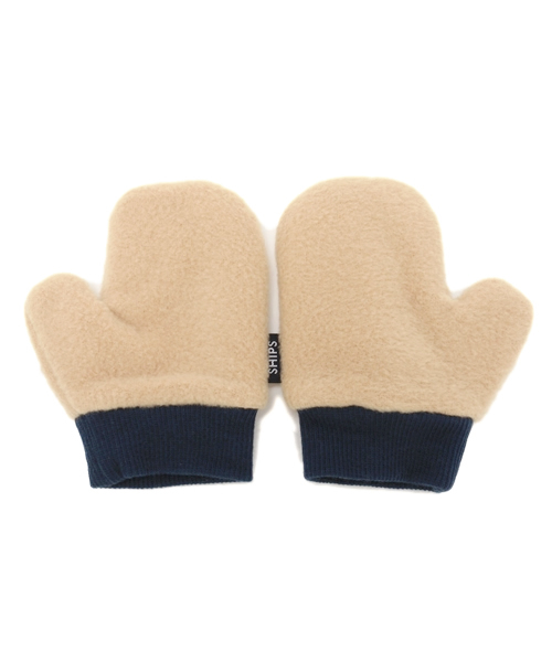 SHIPS(シップス)の「SHIPS KIDS:フリース リバーシブル ミトン(手袋・キッズ・ベージュ/レッド・ONE SIZE)」の7枚目の写真