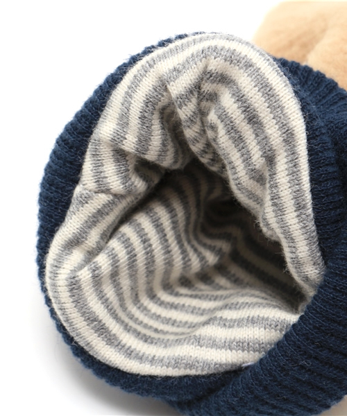 SHIPS(シップス)の「SHIPS KIDS:フリース リバーシブル ミトン(手袋・キッズ・ベージュ/レッド・ONE SIZE)」の3枚目の写真