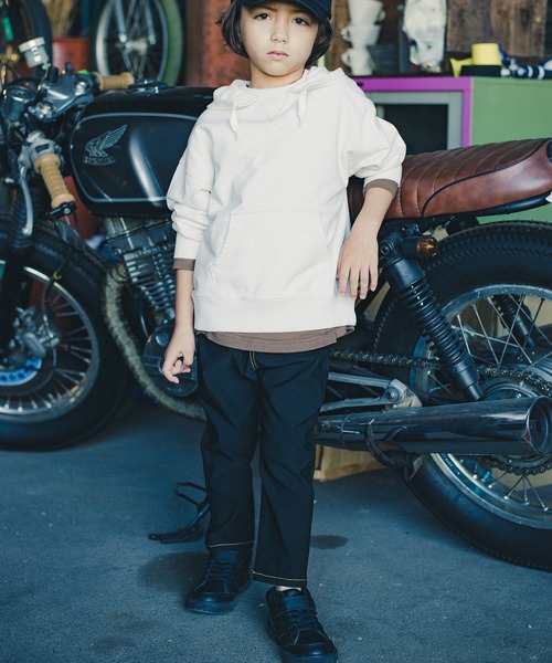 RADCHAP(ラッドチャップ)の「【ペア】ミニ裏毛トレーナー(パーカー・キッズ・パープル/アイボリー・90cm/110cm/100cm/120cm/130cm/140cm/150cm)」の9枚目の写真