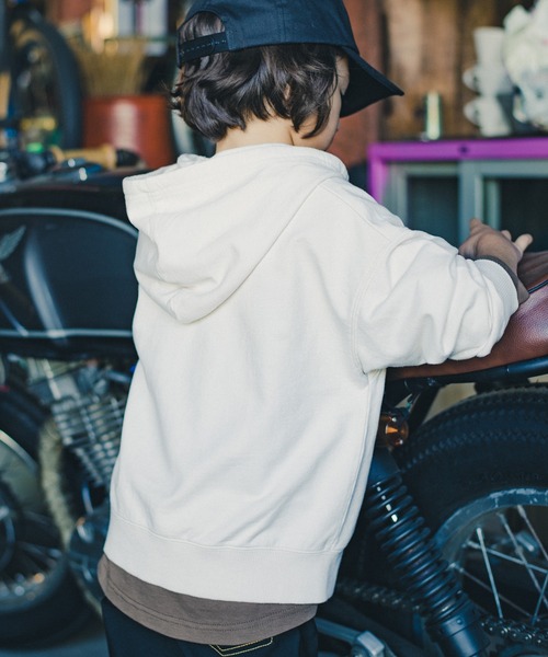 RADCHAP(ラッドチャップ)の「【ペア】ミニ裏毛トレーナー(パーカー・キッズ・パープル/アイボリー・90cm/110cm/100cm/120cm/130cm/140cm/150cm)」の7枚目の写真