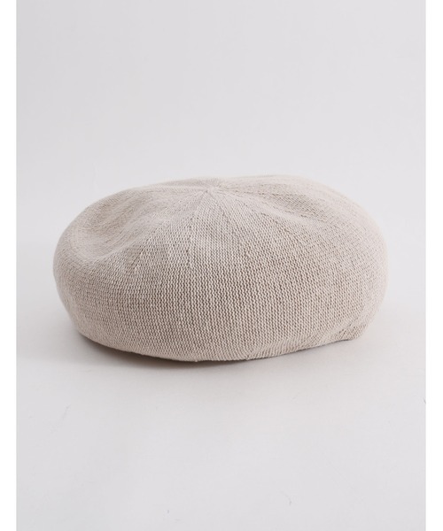 POU DOU DOU（プードゥドゥ）の「コットンサーモベレー（ハンチング/ベレー帽・レディース・ブラック/ベージュ/グリーン・8）」の3枚目の写真