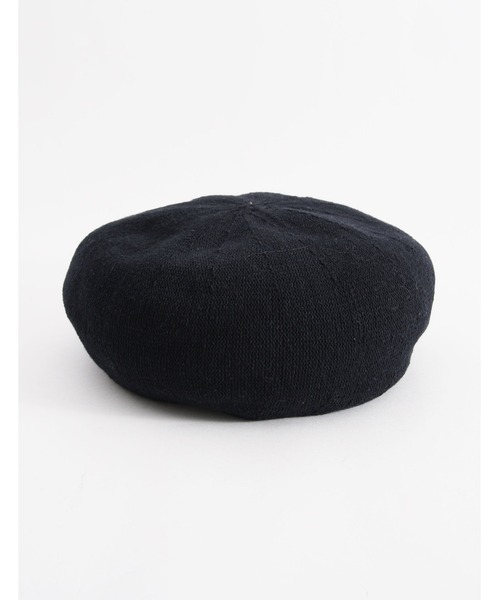 POU DOU DOU（プードゥドゥ）の「コットンサーモベレー（ハンチング/ベレー帽・レディース・ブラック/ベージュ/グリーン・8）」の2枚目の写真