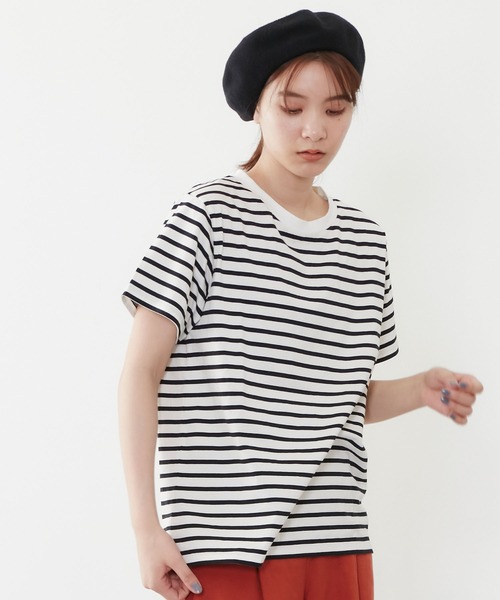 POU DOU DOU（プードゥドゥ）の「コットンサーモベレー（ハンチング/ベレー帽・レディース・ブラック/ベージュ/グリーン・8）」の10枚目の写真