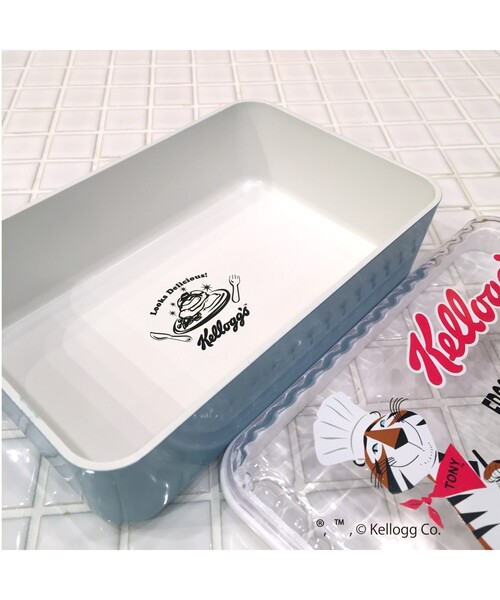 セール】Kellogg's (ケロッグ) 長角ランチボックス COOK トニー BL