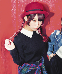 WEGO | ※入荷禁止※WEGO/襟つきニット(ブラック)(ニット/セーター)