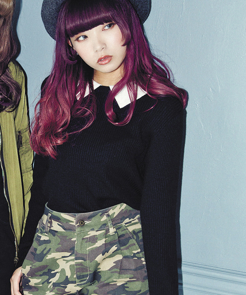 WEGO（ウィゴー）の「※入荷禁止※WEGO/襟つきニット(ブラック)（ニット/セーター・レディース・ブラック・FREE）」の4枚目の写真