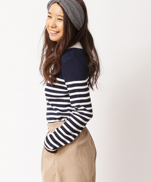 WEGO（ウィゴー）の「※入荷禁止※WEGO/襟つきニット(ブラック)（ニット/セーター・レディース・ブラック・FREE）」の6枚目の写真