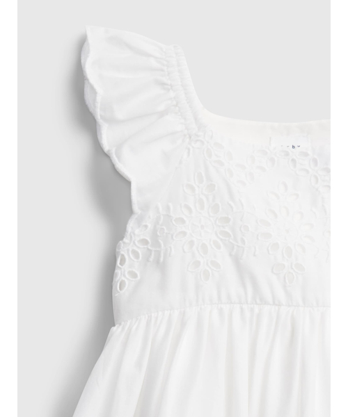 GAP(ギャップ)の「アイレットドレス (ベビー)(ワンピース・キッズ・ホワイト・0-3M/3-6M/6-12M/12-18M/18-24M)」の3枚目の写真