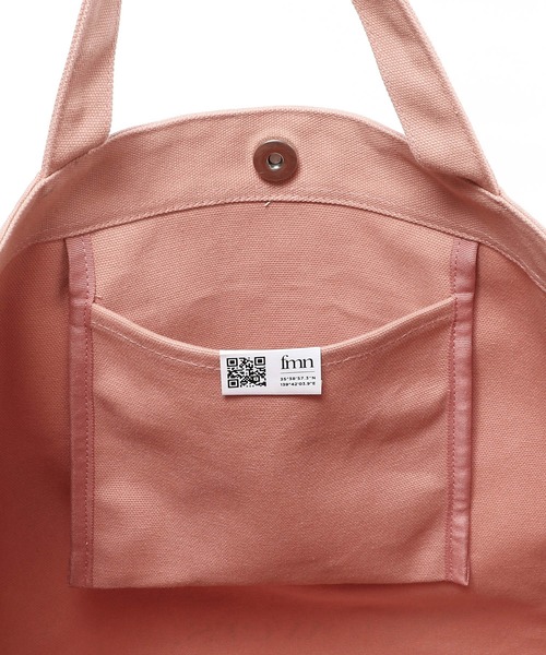 forget-me-nots(フォーゲットミーノッツ)の「2Way ロゴ トートバッグ FMN210002(ショルダーバッグ・レディース・グレー/ピンク・FREE)」の6枚目の写真