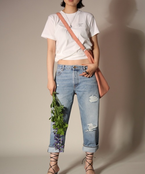 forget-me-nots(フォーゲットミーノッツ)の「2Way ロゴ トートバッグ FMN210002(ショルダーバッグ・レディース・グレー/ピンク・FREE)」の12枚目の写真