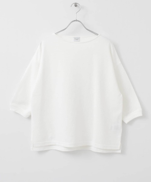 URBAN RESEARCH DOORS（アーバンリサーチドアーズ）の「コットンリネンサカリバーボートネック（Tシャツ/カットソー・レディース・ブラック/オフホワイト/グレー系その他・ONE）」の13枚目の写真