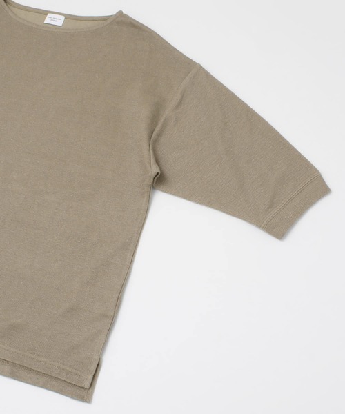 URBAN RESEARCH DOORS（アーバンリサーチドアーズ）の「コットンリネンサカリバーボートネック（Tシャツ/カットソー・レディース・ブラック/オフホワイト/グレー系その他・ONE）」の21枚目の写真