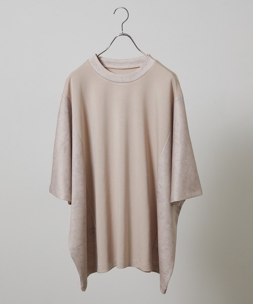 JUNRED（ジュンレッド）の「マーブル柄切替ドルマンTEE（Tシャツ/カットソー・メンズ・ホワイト/ベージュ・M/L）」の9枚目の写真