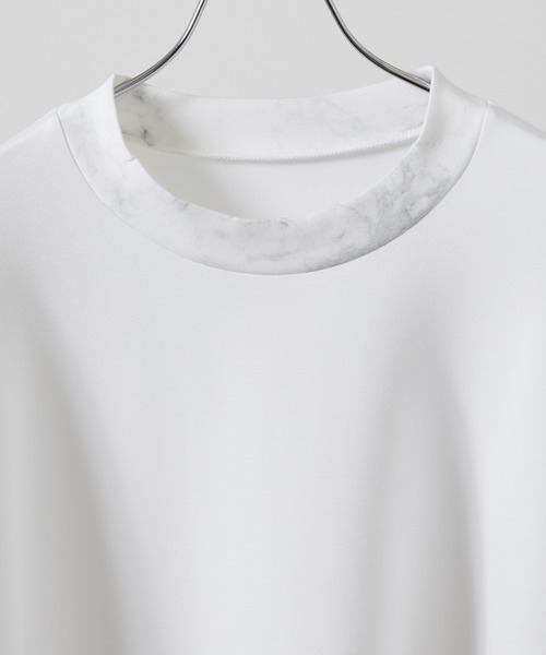 JUNRED（ジュンレッド）の「マーブル柄切替ドルマンTEE（Tシャツ/カットソー・メンズ・ホワイト/ベージュ・M/L）」の7枚目の写真