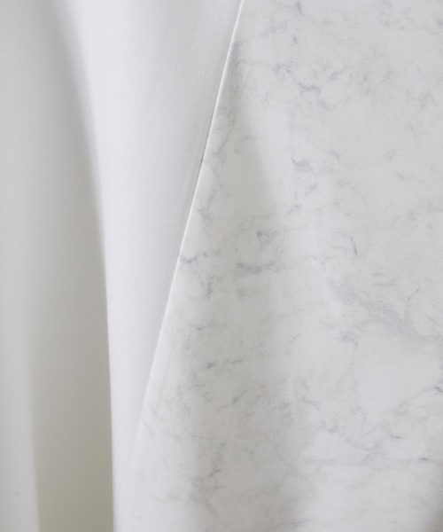 JUNRED（ジュンレッド）の「マーブル柄切替ドルマンTEE（Tシャツ/カットソー・メンズ・ホワイト/ベージュ・M/L）」の8枚目の写真