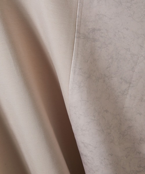 JUNRED（ジュンレッド）の「マーブル柄切替ドルマンTEE（Tシャツ/カットソー・メンズ・ホワイト/ベージュ・M/L）」の3枚目の写真