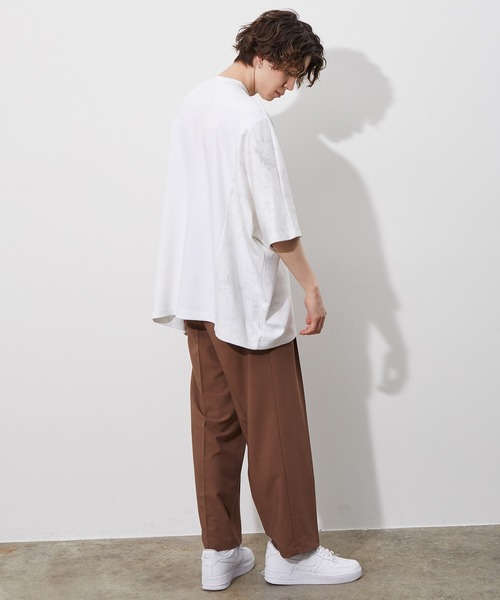 JUNRED（ジュンレッド）の「マーブル柄切替ドルマンTEE（Tシャツ/カットソー・メンズ・ホワイト/ベージュ・M/L）」の11枚目の写真