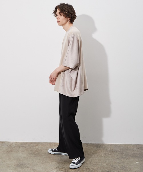 JUNRED（ジュンレッド）の「マーブル柄切替ドルマンTEE（Tシャツ/カットソー・メンズ・ホワイト/ベージュ・M/L）」の18枚目の写真