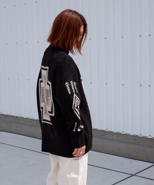 PENDLETON（ペンドルトン）の「PENDLETON/ ペンドルトン　Turtle Neck Pullover タートルネックプルオーバー 1575-6102（ニット/セーター・レディース・ブラック/ホワイト/サックスブルー・FREE）」の16枚目の写真