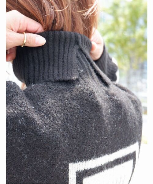 PENDLETON（ペンドルトン）の「PENDLETON/ ペンドルトン　Turtle Neck Pullover タートルネックプルオーバー 1575-6102（ニット/セーター・レディース・ブラック/ホワイト/サックスブルー・FREE）」の18枚目の写真