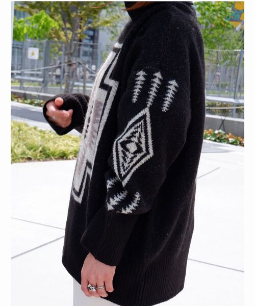 PENDLETON（ペンドルトン）の「PENDLETON/ ペンドルトン　Turtle Neck Pullover タートルネックプルオーバー 1575-6102（ニット/セーター・レディース・ブラック/ホワイト/サックスブルー・FREE）」の19枚目の写真