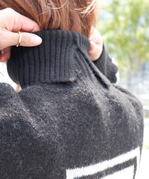 PENDLETON（ペンドルトン）の「PENDLETON/ ペンドルトン　Turtle Neck Pullover タートルネックプルオーバー 1575-6102（ニット/セーター・レディース・ブラック/ホワイト/サックスブルー・FREE）」の15枚目の写真