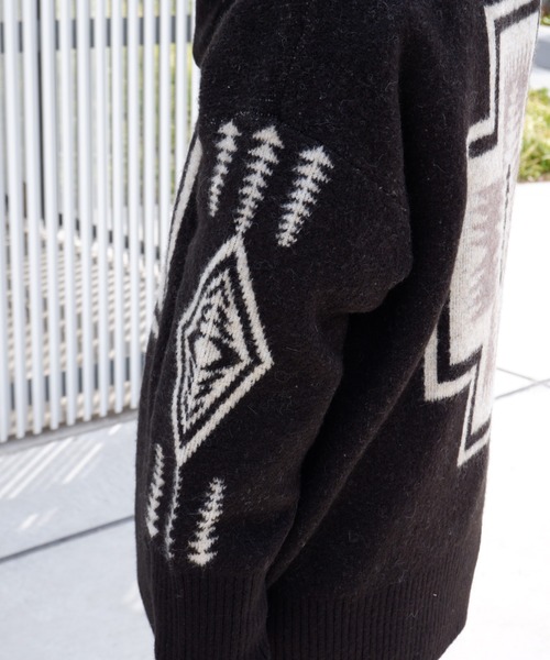 PENDLETON（ペンドルトン）の「PENDLETON/ ペンドルトン　Turtle Neck Pullover タートルネックプルオーバー 1575-6102（ニット/セーター・レディース・ブラック/ホワイト/サックスブルー・FREE）」の6枚目の写真