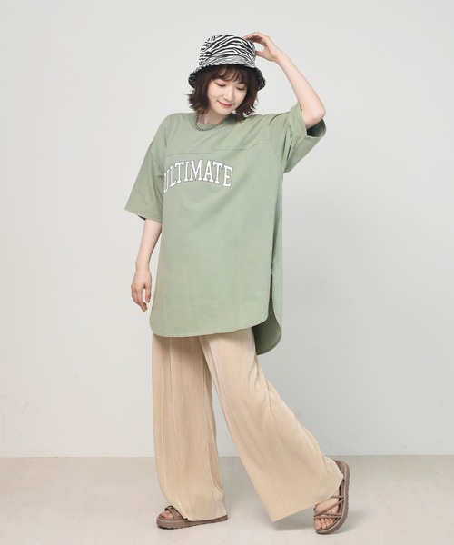 RETRO GIRL（レトロガール）の「カットプリーツラフパンツ（その他パンツ・レディース・オフホワイト/ブルー/ライトグレー/ブラック・FREE）」の8枚目の写真