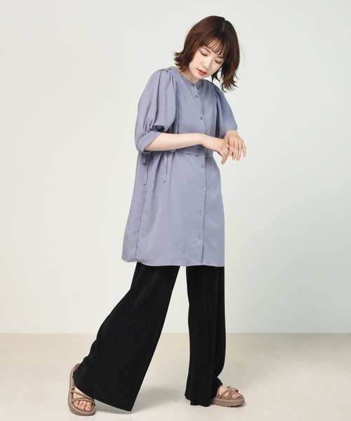 RETRO GIRL（レトロガール）の「カットプリーツラフパンツ（その他パンツ・レディース・オフホワイト/ブルー/ライトグレー/ブラック・FREE）」の10枚目の写真