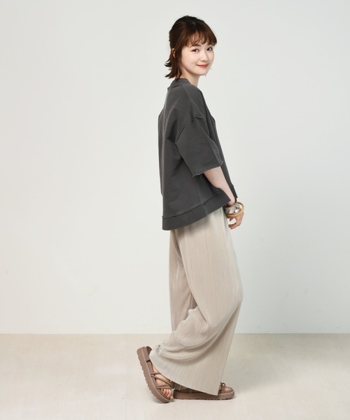 RETRO GIRL（レトロガール）の「カットプリーツラフパンツ（その他パンツ・レディース・オフホワイト/ブルー/ライトグレー/ブラック・FREE）」の13枚目の写真