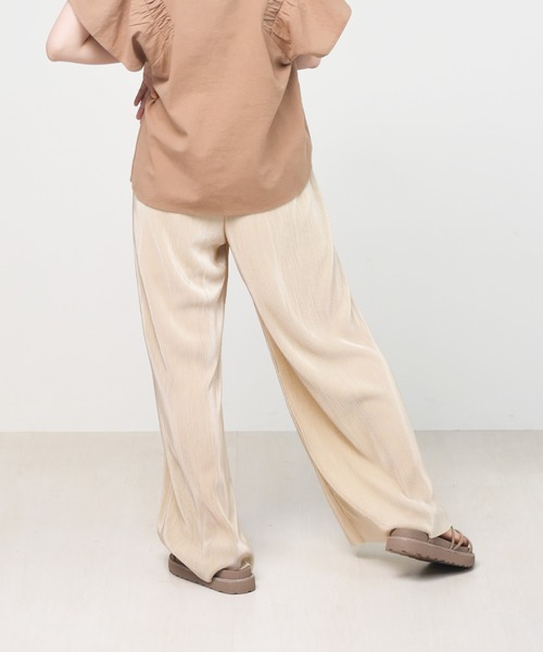 RETRO GIRL（レトロガール）の「カットプリーツラフパンツ（その他パンツ・レディース・オフホワイト/ブルー/ライトグレー/ブラック・FREE）」の20枚目の写真