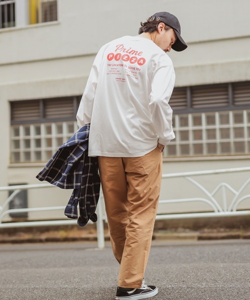 CIAOPANIC TYPY（チャオパニックティピー）の「PrimePIZZAロングスリーブプリントTee（Tシャツ/カットソー・メンズ・ホワイト/ブラック/グレー・MEDIUM/LARGE/X-LARGE）」の16枚目の写真