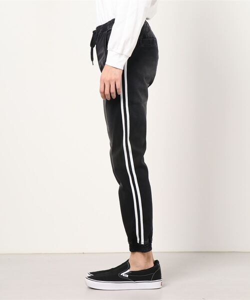 ANTIBAL（アンティバル）の「ANTIBALLISTIC/アンティバル　デニムジョガー ラインパンツ 212AN1LP029（デニムパンツ・メンズ・ネイビー/ブラック/グレー/ブルー・M/L/S）」の5枚目の写真