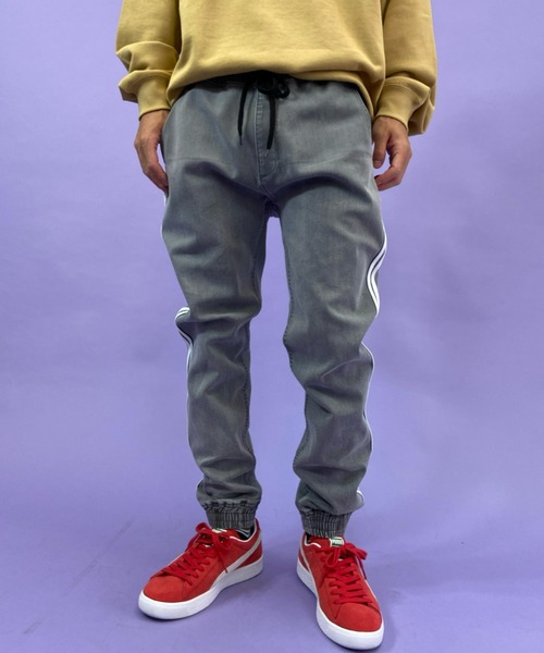 ANTIBAL（アンティバル）の「ANTIBALLISTIC/アンティバル　デニムジョガー ラインパンツ 212AN1LP029（デニムパンツ・メンズ・ネイビー/ブラック/グレー/ブルー・M/L/S）」の7枚目の写真